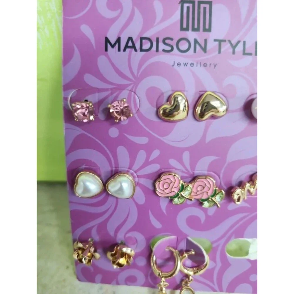 Madison Tyler 6 pairs of earrings